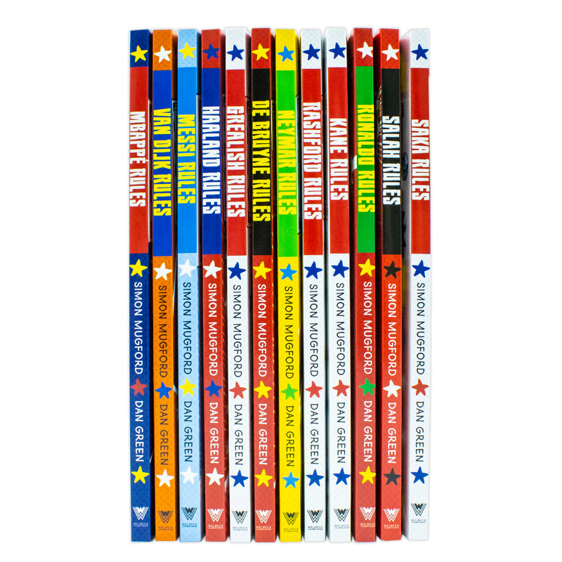 Football Superstars 12 Books Collection Rules Mega Pack Set By Simon Mugford & Dan Green - The Book Bundle