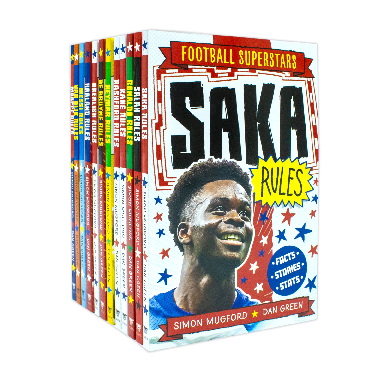 Football Superstars 12 Books Collection Rules Mega Pack Set By