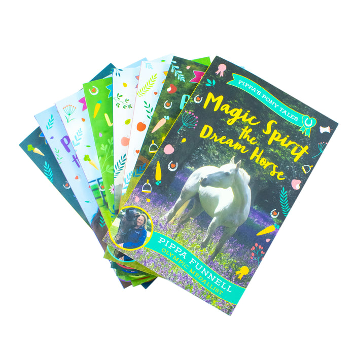 Pippa's Pony Tales 8 Books Collection Set by Pippa Funnell (Magic Spirit, Red Admiral, Rosie, Samson, Lucky Chance, Solo, Pride and Joy, Neptune) - The Book Bundle