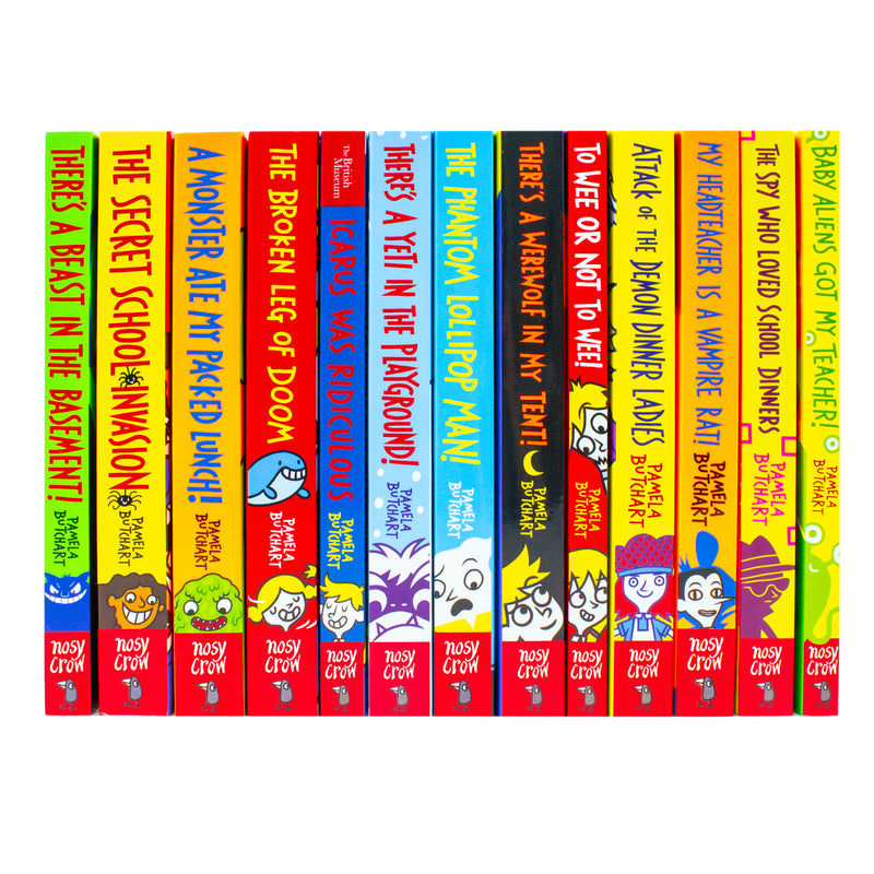 Baby Aliens Series 13 books collection set by Pamela Butchart, colorful covers featuring playful alien characters, Nosy Crow ltd.