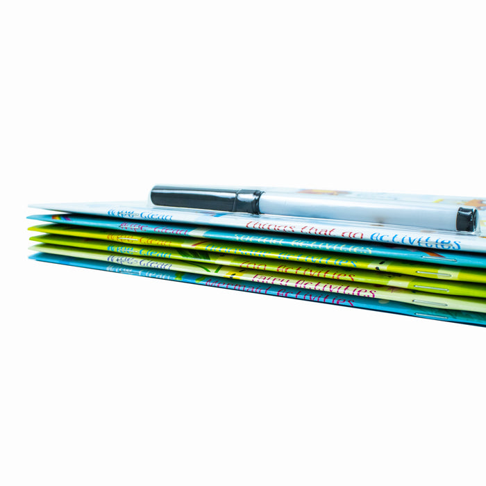 Usborne Wipe Clean Activities 6 Books Collection Set By Kirsteen Robson(Dinosaur Activities) - The Book Bundle