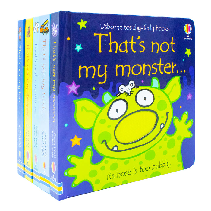 Usborne Touchy-Feely Books That's Not my... Collection 2: 5 Books Set (Truck, Plane, Monster, Dragon, Bus) - The Book Bundle