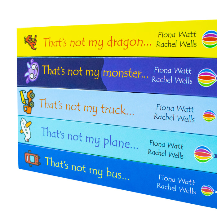 Usborne Touchy-Feely Books That's Not my... Collection 2: 5 Books Set (Truck, Plane, Monster, Dragon, Bus) - The Book Bundle