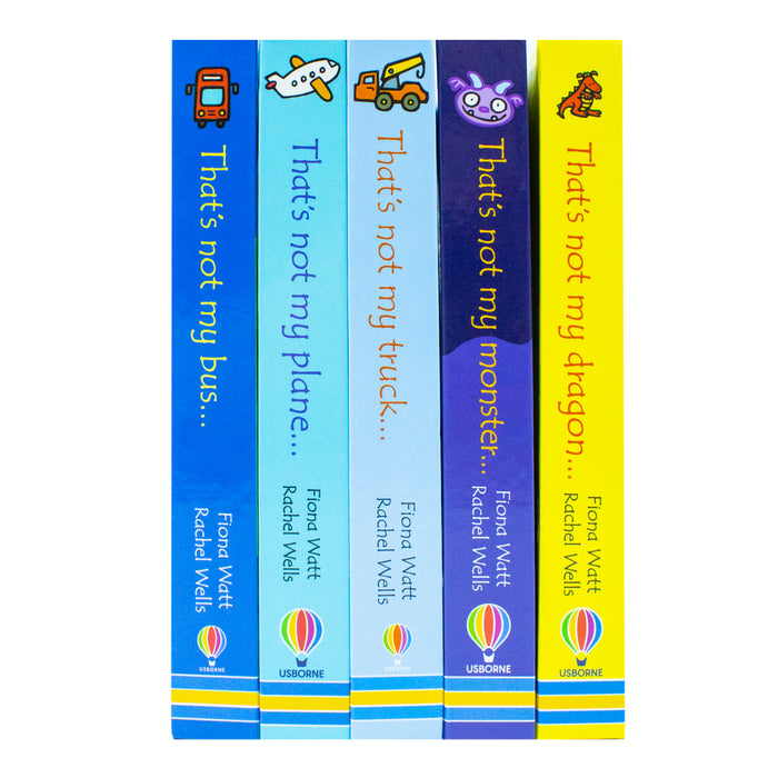 Usborne Touchy-Feely Books That's Not my... Collection 2: 5 Books Set (Truck, Plane, Monster, Dragon, Bus) - The Book Bundle