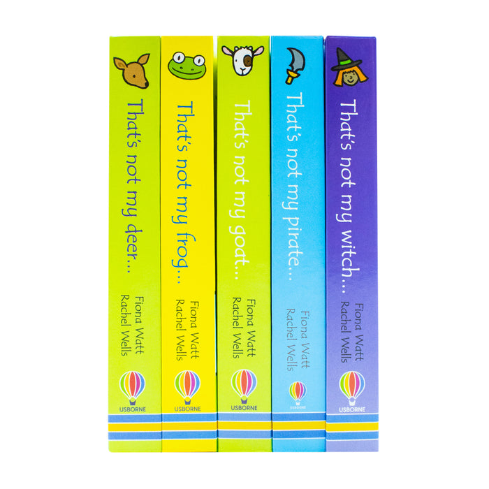 Usborne touchy-feely books That's not my... Collection 4: 5 Books Set (Witch, Pirate, Goat, Frog, Deer) - The Book Bundle