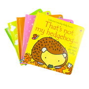 Usborne That's Not My... Collection 6: Touchy-feely books set with colorful animal illustrations including bee, fairy, hedgehog, meerkat, and tiger.