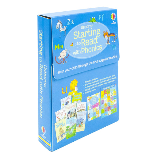 Usborne Starting to Read With Phonics 8 Books Collection Box Set With Activity Book - The Book Bundle