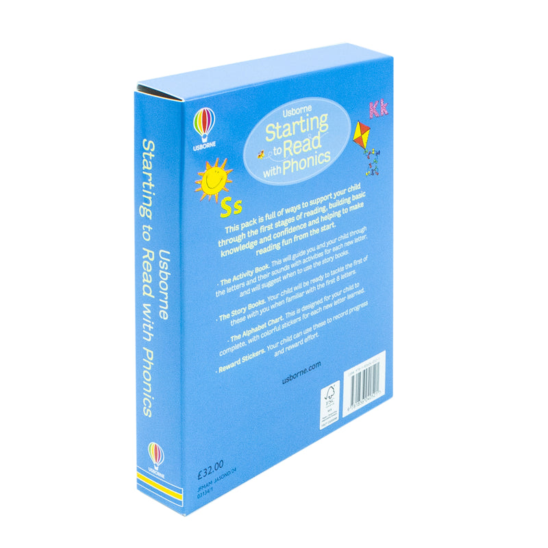 Usborne Starting to Read With Phonics 8 Books Collection Box Set With Activity Book - The Book Bundle