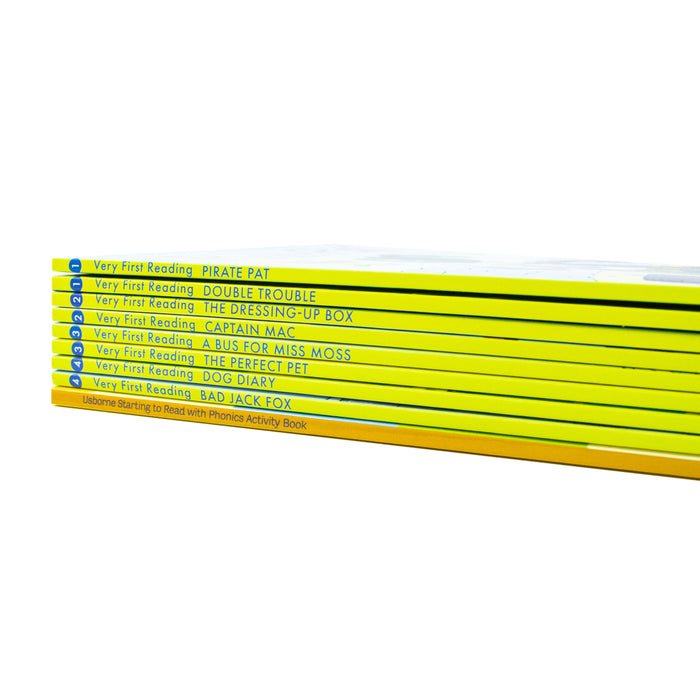 Usborne Starting to Read With Phonics 8 Books Collection Box Set With Activity Book - The Book Bundle