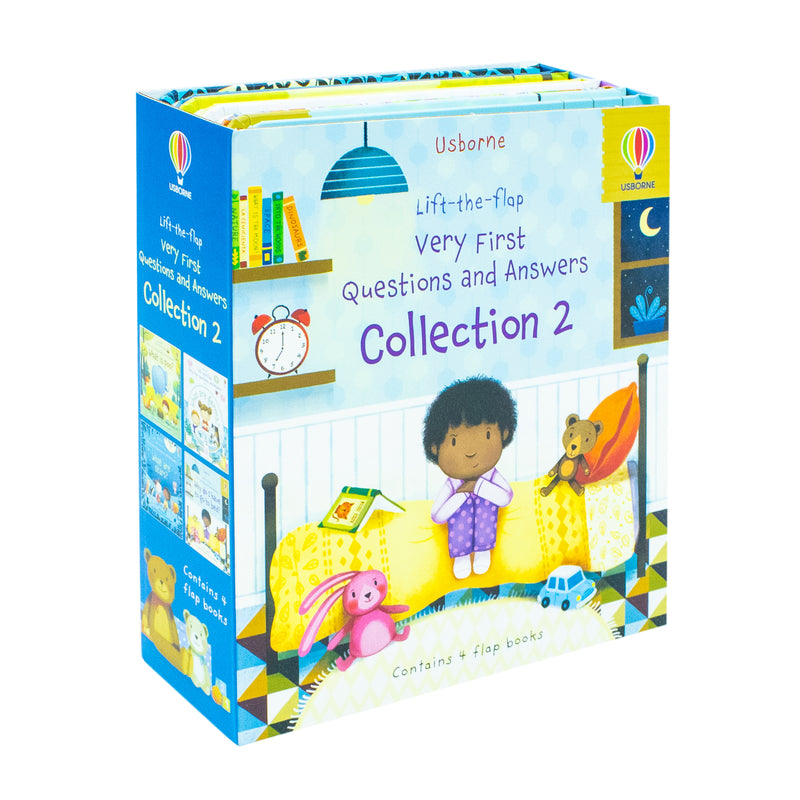 Usborne Lift the Flap Very First Questions & Answers 4 Books Set (What is Poo? What are Germs) - The Book Bundle