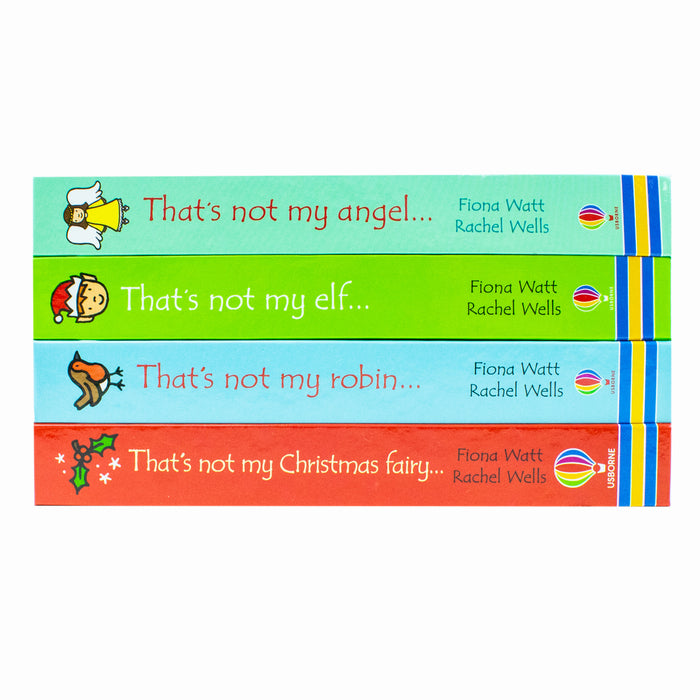 Usborne Touchy-Feely Thats not My Christmas Collection 4 Books Set (Christmas Fairy, Robin, Elf & Angel) - The Book Bundle