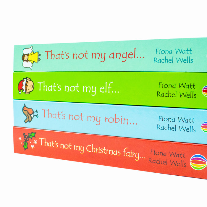 Usborne Touchy-Feely Thats not My Christmas Collection 4 Books Set (Christmas Fairy, Robin, Elf & Angel) - The Book Bundle