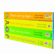 Usborne Touchy-Feely Thats not My Zoo Collection Set 2: Flamingo and Friends 4 Books Collection Set (Flamingo, Sloth, Kangaroo & Tiger) - The Book Bundle