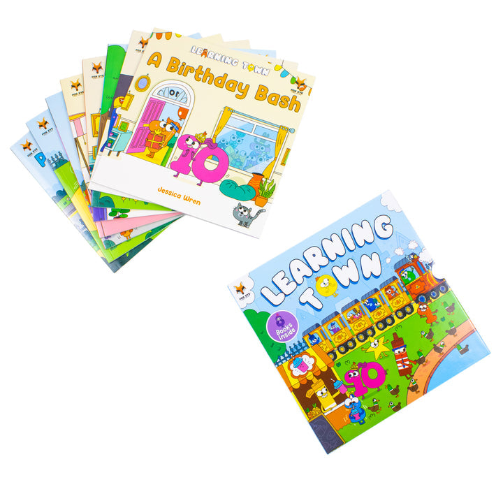 Learning Town 8 Books Collection Set by Jessica Wren  - Fiction - Paperback