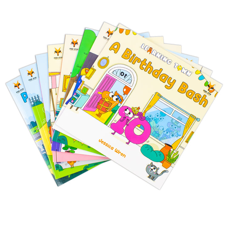 Learning Town 8 Books Collection Set by Jessica Wren  - Fiction - Paperback