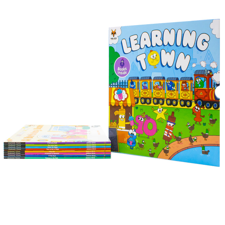 Learning Town 8 Books Collection Set by Jessica Wren  - Fiction - Paperback