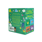 Little Learner's Slide and Seek Series 4 books collection box set by Sophie Ledesma, featuring colorful children's books with playful illustrations.