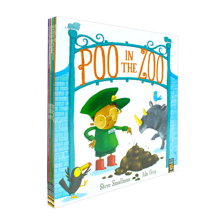 Poo in the Zoo Series 5 Books Collection Set By Smallman & Grey - The Book Bundle