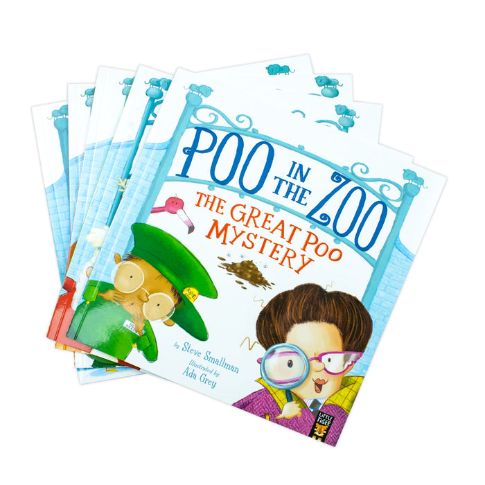 Poo in the Zoo Series 5 Books Collection Set By Smallman & Grey - The Book Bundle