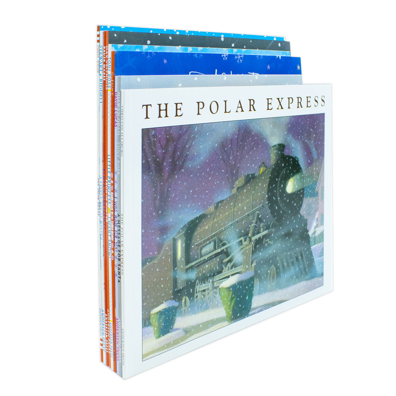 Set of 10 Cosy Christmas festive story picture books by David McKee, including "A Message For Santa," in colorful illustrated covers.