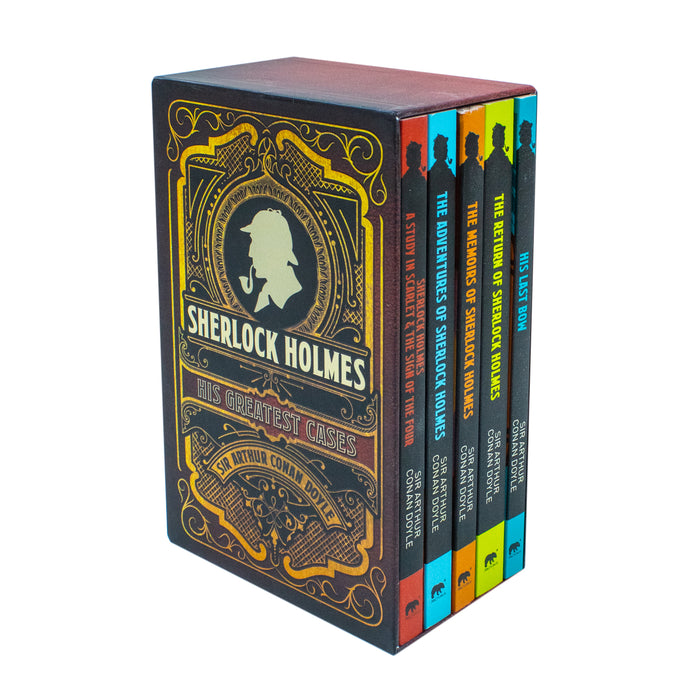 Sherlock Holmes His Greatest Cases 5 Books Boxed Set By Arthur Conan Doyle - The Book Bundle