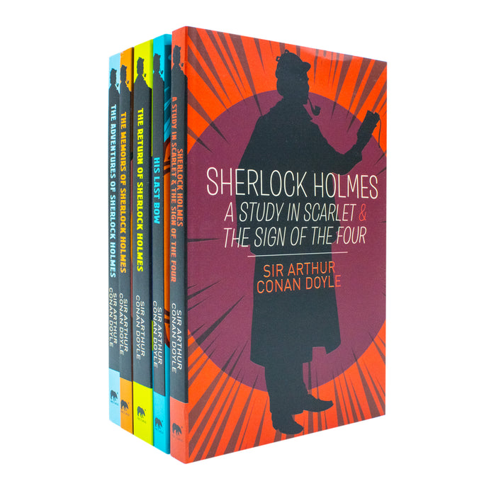 Sherlock Holmes His Greatest Cases 5 Books Boxed Set By Arthur Conan Doyle - The Book Bundle
