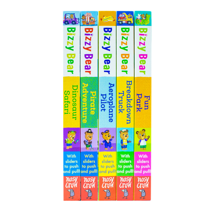 Bizzy Bear Series 5 Books Collection Bundle Set(Fun Park, Breakdown Truck, Aeroplane Pilot) - The Book Bundle