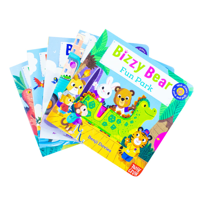 Bizzy Bear Series 5 Books Collection Bundle Set(Fun Park, Breakdown Truck, Aeroplane Pilot) - The Book Bundle