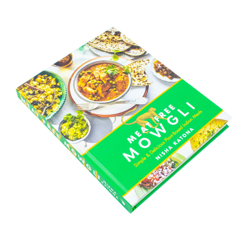 Plant-based Indian meal box from Nisha Katona's Meat Free Mowgli series, featuring simple and delicious vegetarian food items.