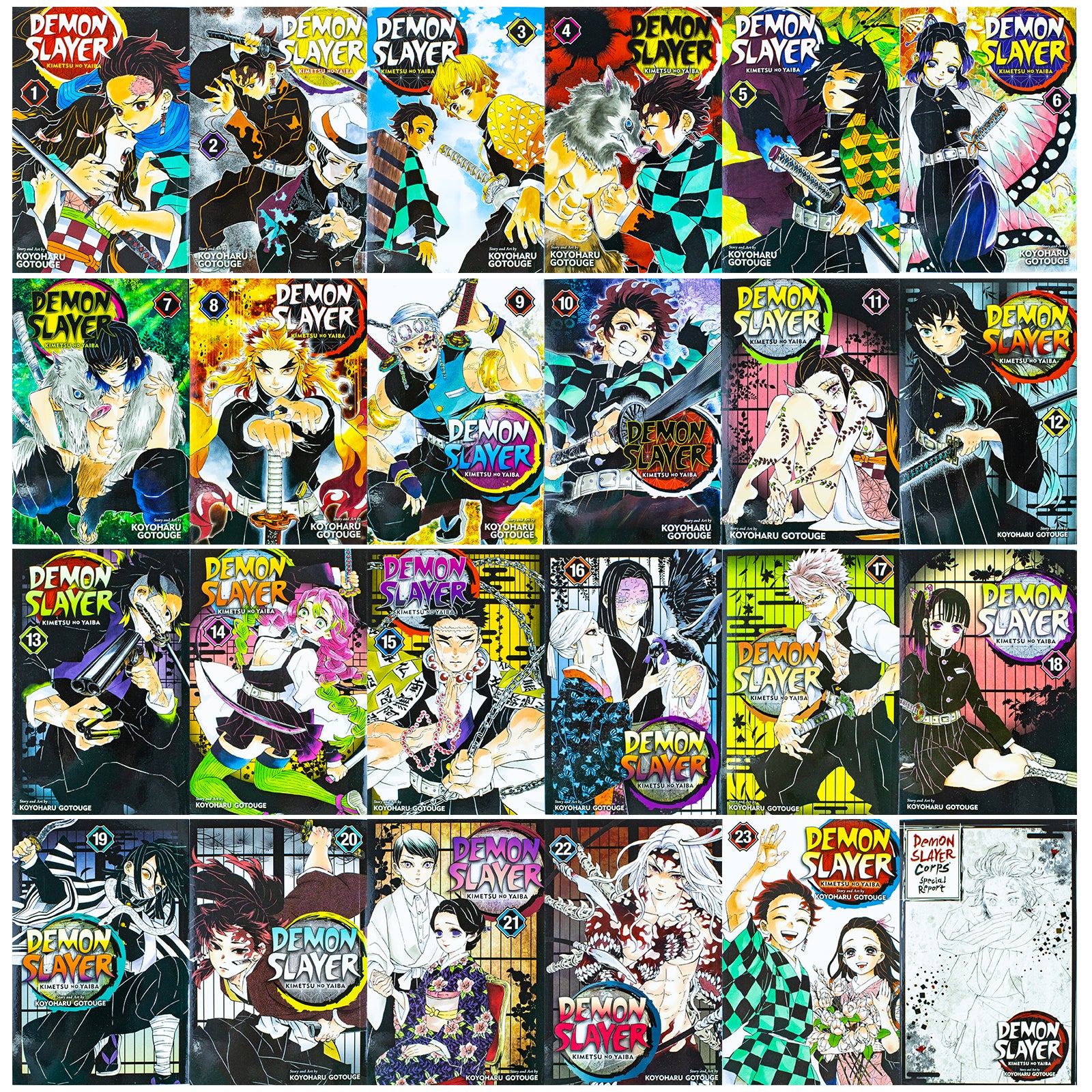 Demon Slayer Kimetsu no Yaiba Complete Box Set Includes (Volumes 1