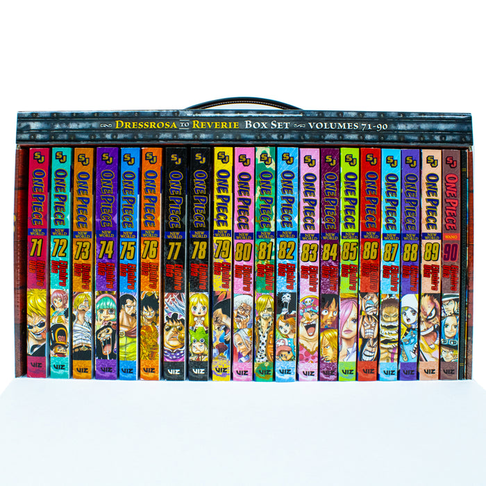 One Piece Box Set 4: Dressrosa to Reverie: Volumes 71-90 with Premium - The Book Bundle