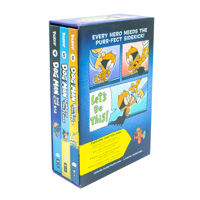 Dog Man: The Cat Kid Collection 3 Books Box Set by Dav Pilkey (Books 4-6) Hardcover - The Book Bundle
