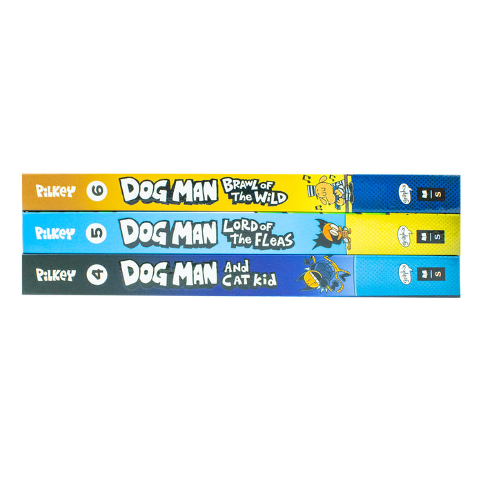 Dog Man: The Cat Kid Collection 3 Books Box Set by Dav Pilkey (Books 4-6) Hardcover - The Book Bundle