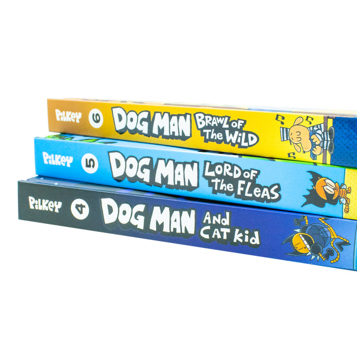 Dog Man: The Cat Kid Collection 3 Books Box Set by Dav Pilkey (Books 4-6) Hardcover - The Book Bundle