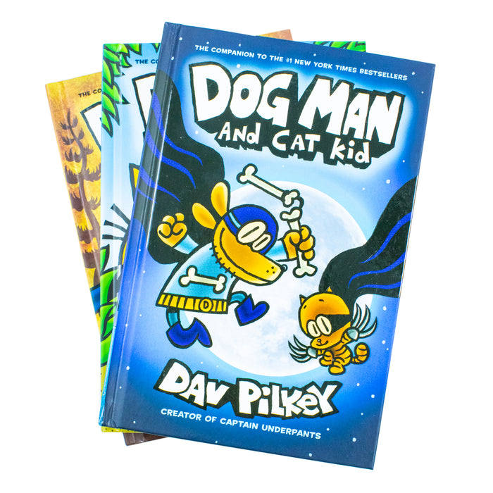 Dog Man: The Cat Kid Collection 3 Books Box Set by Dav Pilkey (Books 4-6) Hardcover - The Book Bundle