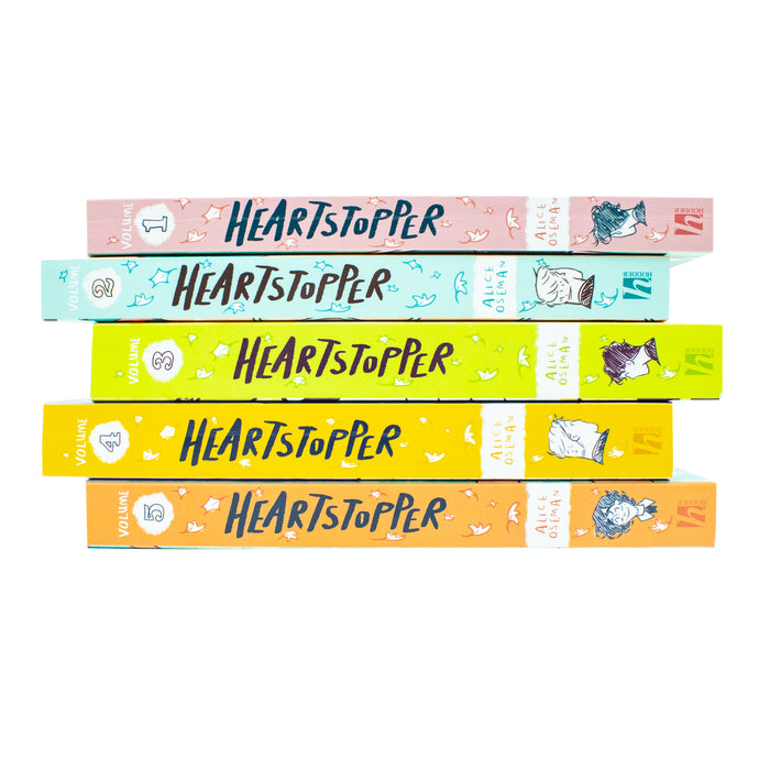 Heartstopper Series by Alice Oseman 5 Books Collection Set (Volumes 1-5) - The Book Bundle