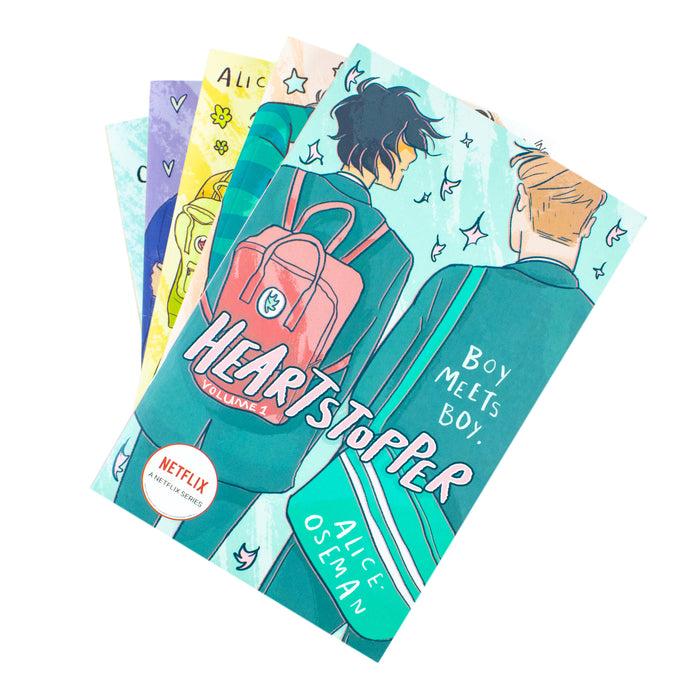 Heartstopper Series by Alice Oseman 5 Books Collection Set (Volumes 1-5) - The Book Bundle