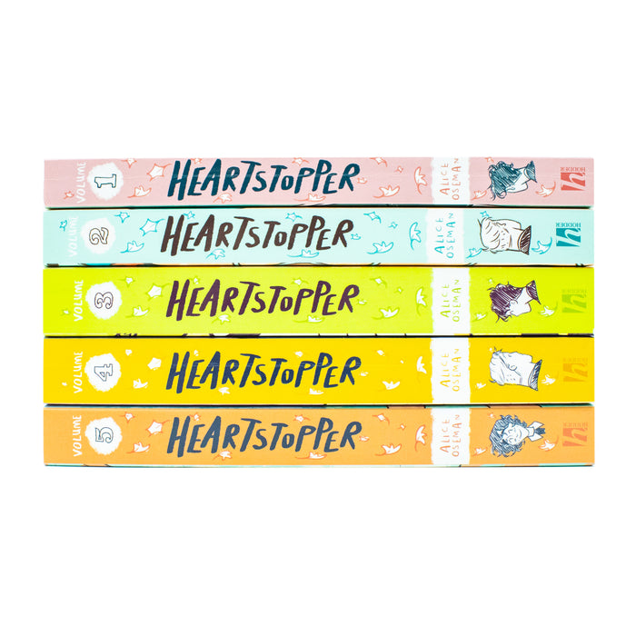 Heartstopper Series by Alice Oseman 5 Books Collection Set (Volumes 1-5) - The Book Bundle