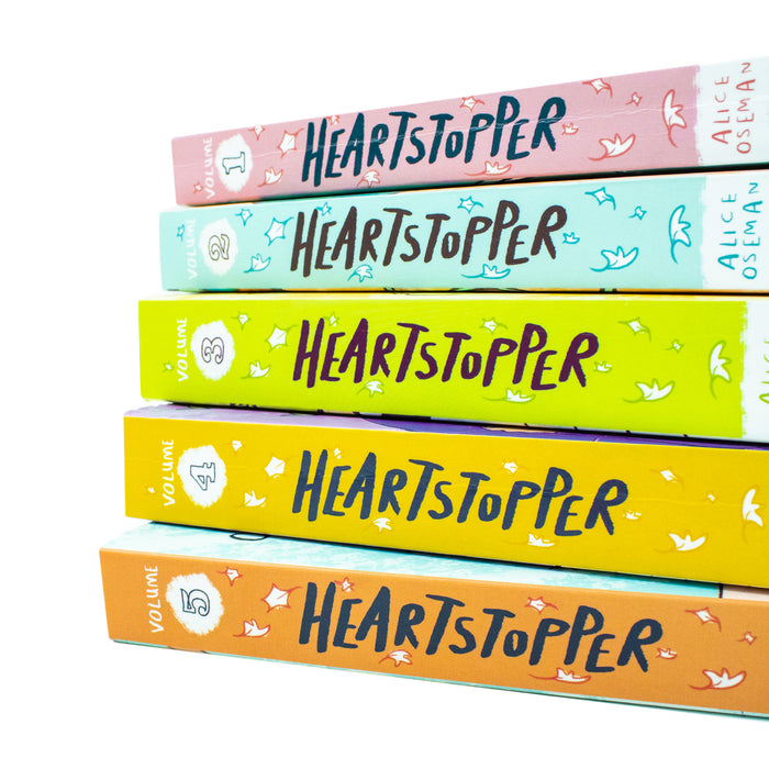 Heartstopper Series by Alice Oseman 5 Books Collection Set (Volumes 1-5) - The Book Bundle
