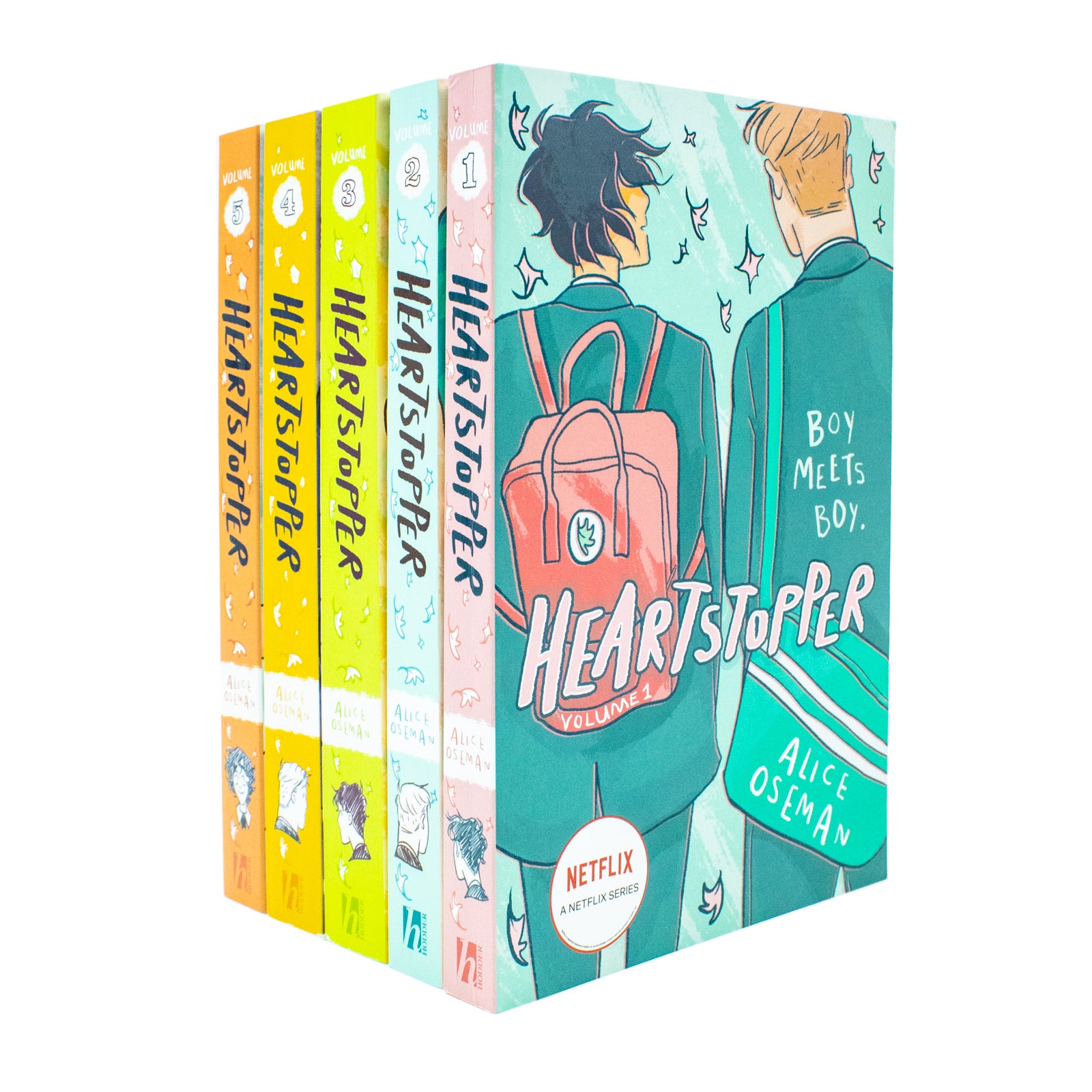 Heartstopper Series by Alice Oseman 5 Books Collection Set