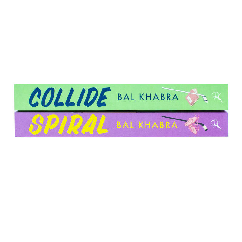 Off the Ice Series 2 Books Collection Set By Bal Khabra Collide and Spiral - The Book Bundle