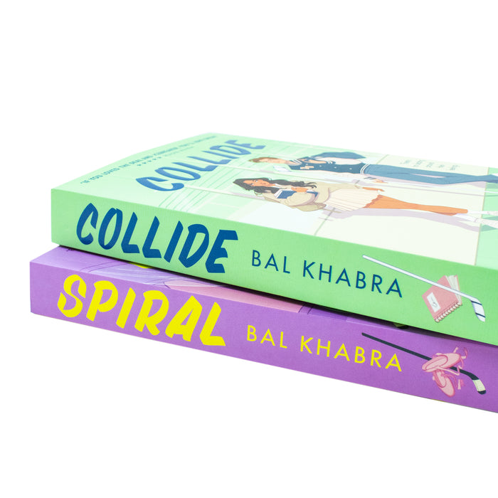 Off the Ice Series 2 Books Collection Set By Bal Khabra Collide and Spiral - The Book Bundle