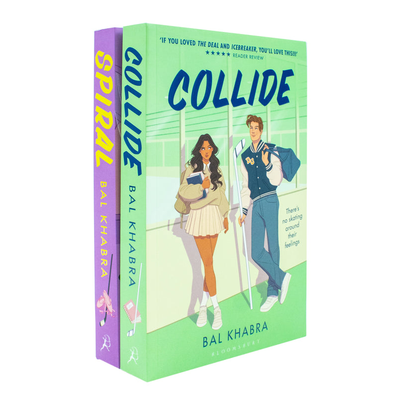 Off the Ice Series 2 Books Collection Set By Bal Khabra Collide and Spiral - The Book Bundle