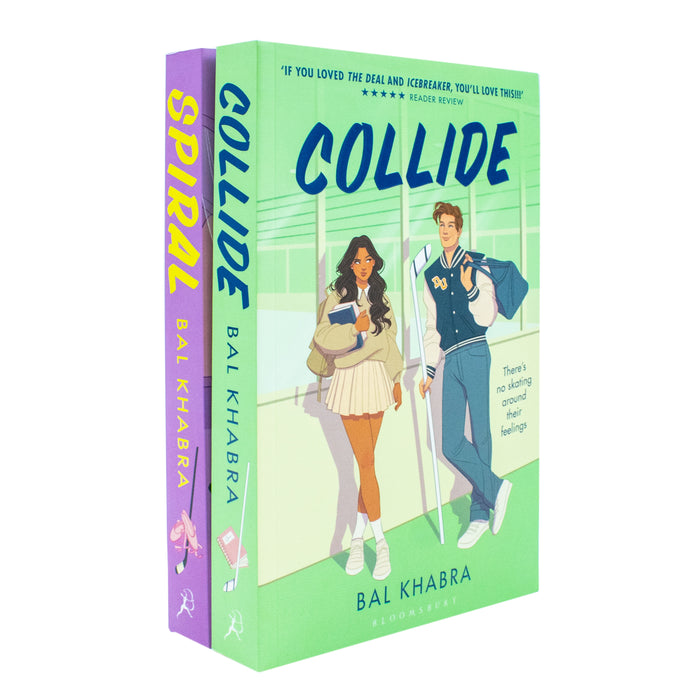 Off the Ice Series 2 Books Collection Set By Bal Khabra Collide and Spiral - The Book Bundle