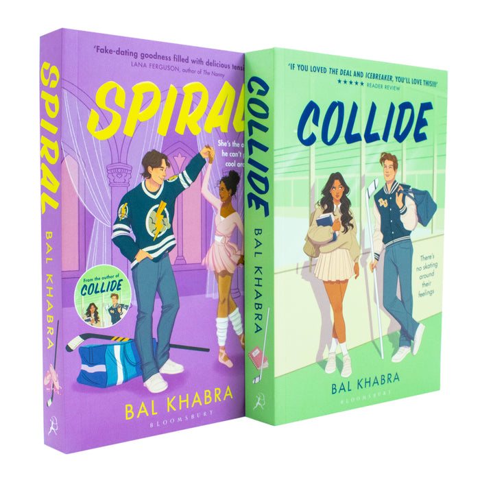 Off the Ice Series 2 Books Collection Set By Bal Khabra Collide and Spiral - The Book Bundle