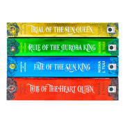 Orbit Ltd Artefacts of Ouranos Series 4-book collection set by Nisha J. Tuli featuring the Trial of the Sun Queen and Rule of the Aurora King.