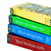 Set of four Orbit Ltd fantasy books from Nisha J. Tuli's Artefacts of Ouranos series, featuring vibrant cover art and titles.