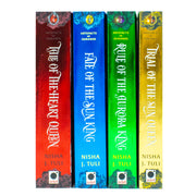 Orbit Ltd Artefacts of Ouranos Series 4-book collection by Nisha J. Tuli, featuring the Trial of the Sun Queen and Rule of the Aurora King.