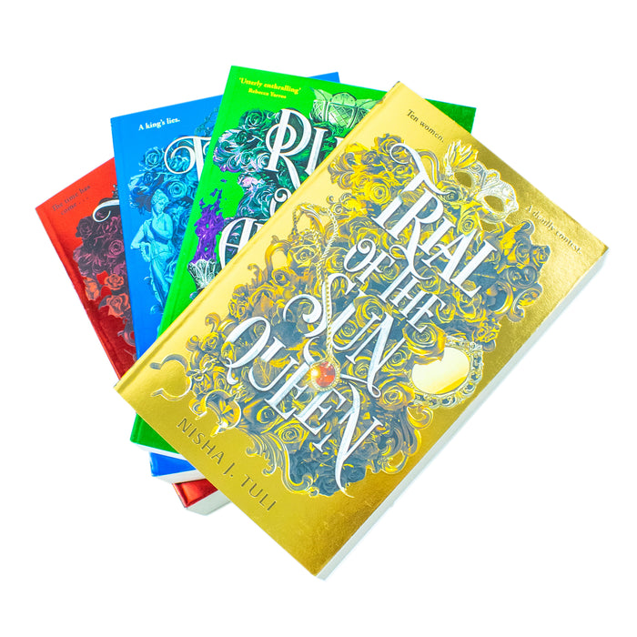 Artefacts of Ouranos Series 4 Books Collection Set By Nisha J. Tuli Trial of the Sun Queen, Rule of the Aurora King - The Book Bundle