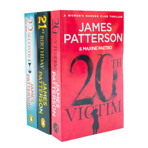 Women's Murder Club Series by James Patterson 3 Books Collection Set (20th Victim, 21st Birthday, 22 Seconds) - The Book Bundle